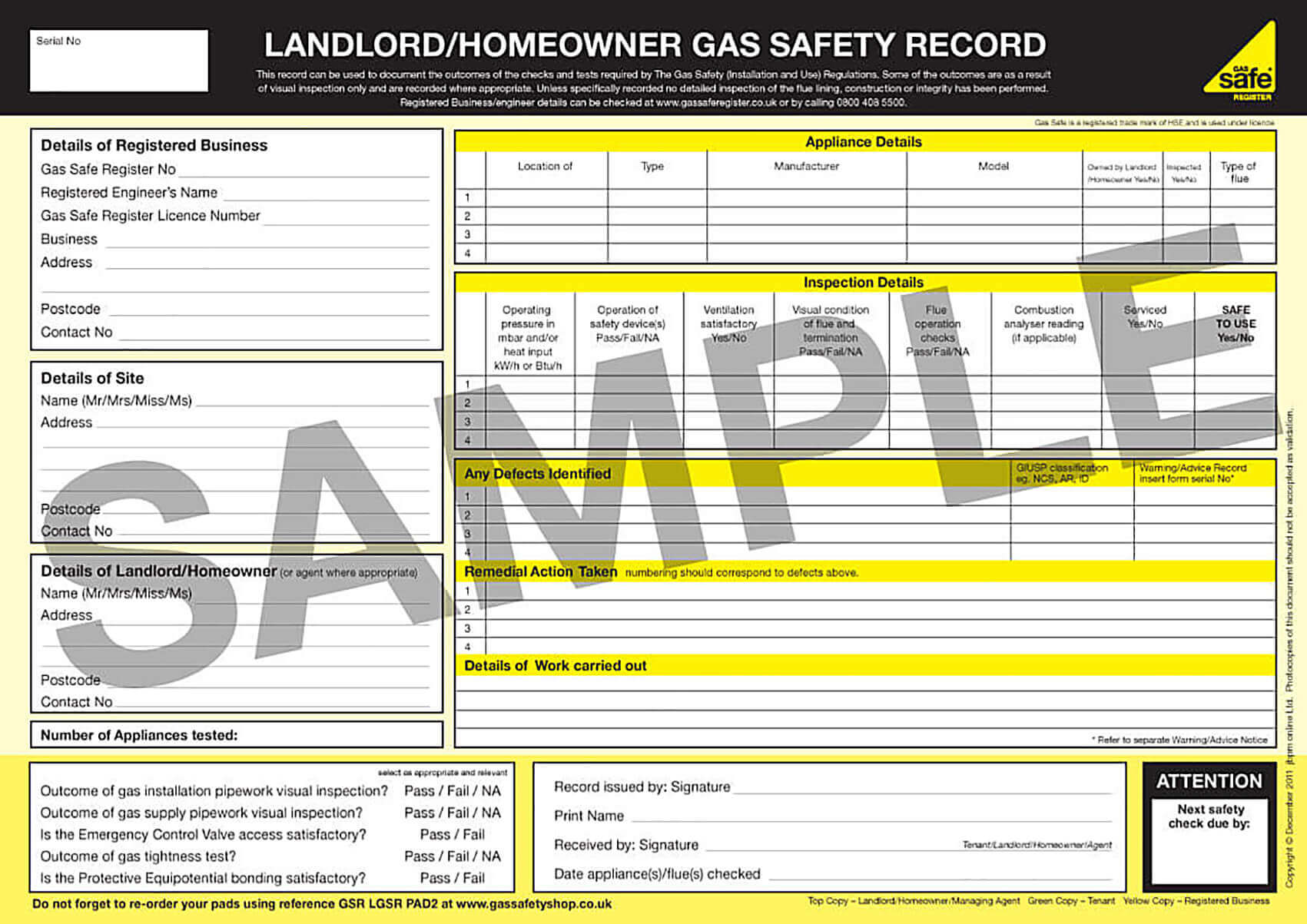 gas safety record